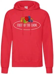 Fruit of the Loom Kapuzenpullover Vintage Hooded Sweat Classic Large Logo Print Rot/Rosa/Dunkelrot