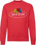 Fruit of the Loom Sweatshirt Vintage Sweat Set In Large Logo Print Rosa/Mischfarben/Rot/Dunkelrot/Blau