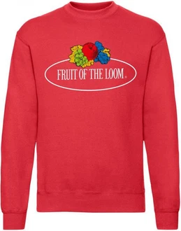 Fruit of the Loom Sweatshirt Vintage Sweat Set In Large Logo Print Fruit of the Loom Sweatshirt Vintage Sweat Set In Large Logo Print
