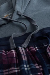 Next Pyjama Thermo-Schlafanzug mit Kapuze (2 tlg) Grau/Lila/Dunkelblau/Blau