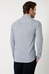 DESOTO Langarmhemd Raglanschnitt Dunkelblau/Blau/Hellblau