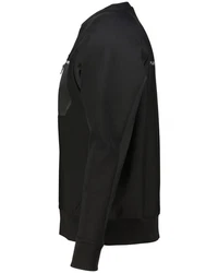 BOSS Sweatshirt Herren SALBIQ (1-tlg) Schwarz/Dunkelblau