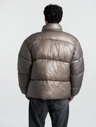 Pegador Winterjacke Solin Light Glossy Puffer Jacket Dunkelgrau/Braun/Dunkelbraun/Grau/Beige