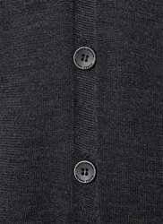 MAERZ Muenchen Strickjacke Cardigan Dunkelgrau/Grau