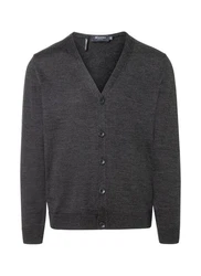 MAERZ Muenchen Strickjacke Cardigan Dunkelgrau/Grau