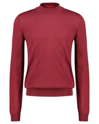 HUGO Strickpullover San Matteo Rot/Dunkelrot/Rosa/Bordeaux