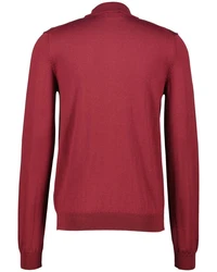 HUGO Strickpullover San Matteo Rot/Dunkelrot/Rosa/Bordeaux