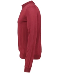 HUGO Strickpullover San Matteo Rot/Dunkelrot/Rosa/Bordeaux