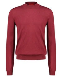 HUGO Strickpullover San Matteo Rot/Dunkelrot/Rosa/Bordeaux