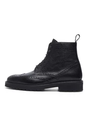 Henry Stevens Schnürboots Winston (FBDB6) Schwarz
