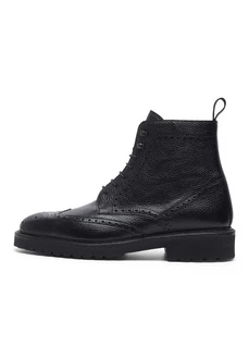 Henry Stevens Schnürboots Winston (FBDB6) Schwarz
