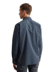 Marc O'Polo Hemd Langarm Dunkelblau/Hellblau/Blau