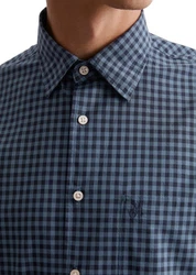 Marc O'Polo Hemd Langarm Dunkelblau/Hellblau/Blau