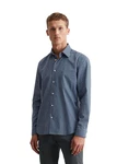 Marc O'Polo Hemd Langarm Dunkelblau/Hellblau/Blau