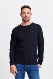 Strickpullover FQKYLE structure crewneck knit