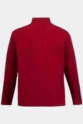 JP1880 Sweatshirt Troyer Stehkragen Dunkelrot/Rot