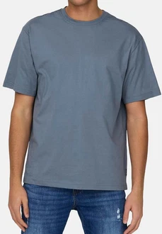 ONLY & SONS T-Shirt ONSFRED RLX SS TEE NOOS taubenblau