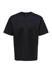 ONLY & SONS T-Shirt ONSFRED RLX SS TEE NOOS Schwarz/Dunkelblau