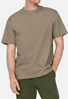 ONLY & SONS T-Shirt ONSFRED RLX SS TEE NOOS Khaki/Braun/Beige/Grau