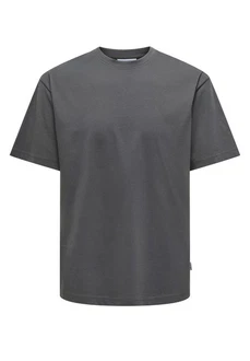 ONLY & SONS T-Shirt ONSFRED RLX SS TEE NOOS Dunkelgrau/Grau/Hellgrau/Dunkelblau
