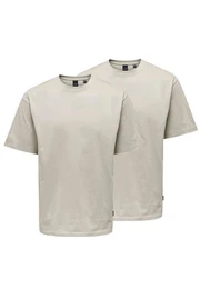 T-Shirt 2er Pack Onsfred (Spar-Set, 2-tlg) T-Shirt - Baumwolle - Atmungsaktiv - Locker geschnitten