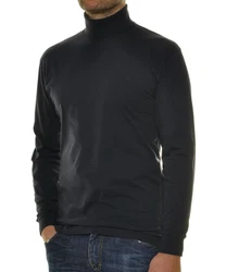 RAGMAN Rollkragenpullover Langarm Basic Dunkelblau/Schwarz