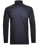 RAGMAN Rollkragenpullover Langarm Basic Dunkelblau/Schwarz