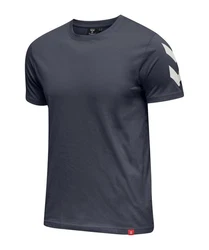 hummel T-Shirt hmlLEGACY Chevron T-Shirt Dunkelblau/Grau/Blau