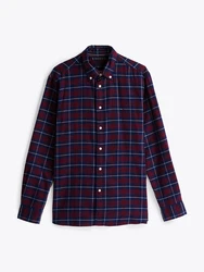Tommy Hilfiger Langarmhemd Brushed Easy Check RF Shirt mehrfarbig/deep rouge