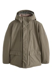 Anorak Wasserabweisender Parka Teddyfellfutter 4 Taschen (1-St)
