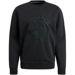 PME LEGEND Strickpullover Crewneck Fleecehemd Schwarz/Dunkelblau