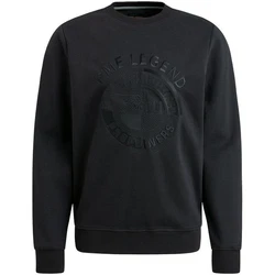 PME LEGEND Strickpullover Crewneck Fleecehemd Schwarz/Dunkelblau