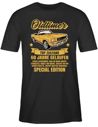 Shirtracer T-Shirt 60 Jahre Oldtimer 60. Geburtstag Gelb/Orange/Blau