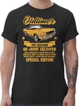 Shirtracer T-Shirt 60 Jahre Oldtimer 60. Geburtstag Gelb/Orange/Blau