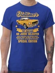Shirtracer T-Shirt 60 Jahre Oldtimer 60. Geburtstag Blau/Orange