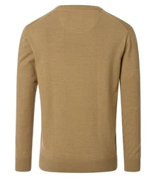 Redmond Strickpullover Uni Khaki/Gelb/Braun/Beige