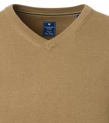 Redmond Strickpullover Khaki/Braun/Gelb/Beige