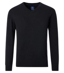 Redmond Strickpullover Schwarz/Blau/Dunkelblau