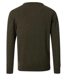 Redmond Strickpullover Dunkelgrün/Khaki