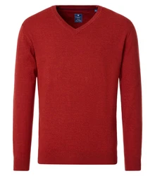Redmond Strickpullover Rot/Dunkelrot