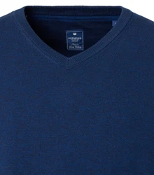 Redmond Strickpullover Blau/Dunkelblau