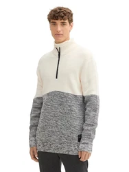 TOM TAILOR Denim Strickpullover Troyer 