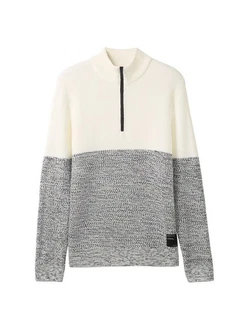 TOM TAILOR Denim Strickpullover Troyer 
