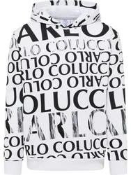Carlo Colucci Hoodie Sweatshirt Dipauli Schwarz/Weiß