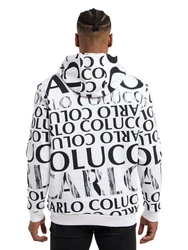 Carlo Colucci Hoodie Sweatshirt Dipauli Schwarz/Weiß