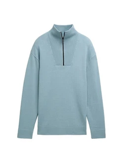 TOM TAILOR Strickpullover Troyer Relaxed Fit TOM TAILOR Strickpullover Troyer Relaxed Fit