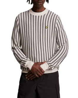 Lyle & Scott Strickpullover Herren Dunkelblau/Silber/Grau