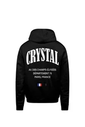 Crystal Paris Kapuzenpullover Champs Schwarz/Weiß
