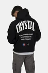 Crystal Paris Kapuzenpullover Champs Schwarz/Weiß