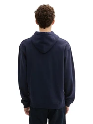 TOM TAILOR DENIM Sweatshirt dunkelblau/weiß